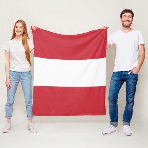 Oostenrijkse vlag fleece deken