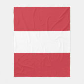 Oostenrijkse vlag fleece deken (Voorkant)