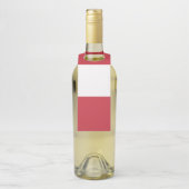 Oostenrijkse vlag flessenhanger (Op fles)