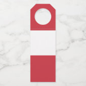 Oostenrijkse vlag flessenhanger (Voorkant)
