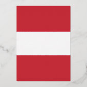 Oostenrijkse vlag folie uitnodiging (Voorkant)