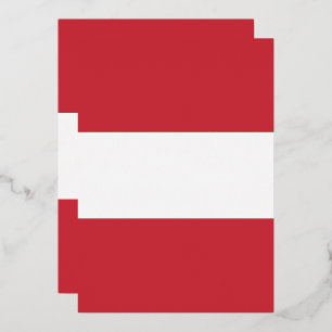 Oostenrijkse vlag folie uitnodiging