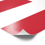 Oostenrijkse vlag foto afdruk (Hoek)