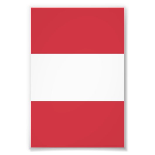 Oostenrijkse vlag foto afdruk (Voorkant)