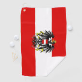 Oostenrijkse vlag golfhanddoek (Insitu)