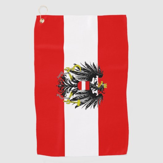 Oostenrijkse vlag golfhanddoek (Voorkant)