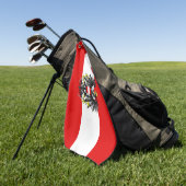 Oostenrijkse vlag golfhanddoek (Groen)