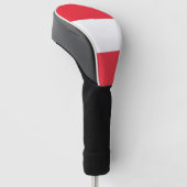 Oostenrijkse vlag golfheadcover (Schuin)