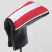Oostenrijkse vlag golfheadcover (3/4 voorkant)