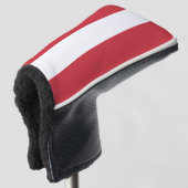 Oostenrijkse vlag golfheadcover (3/4 voorkant)