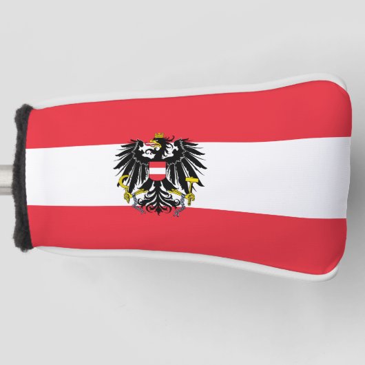 Oostenrijkse vlag golfheadcover (Voorkant)