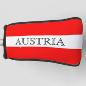 Oostenrijkse vlag golfslagsok golfheadcover (Voorkant)