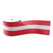 Oostenrijkse vlag grosgrain lint (Spoel)