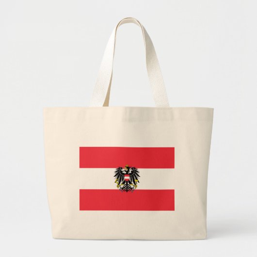 Oostenrijkse vlag grote tote bag (Voorkant)