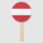 Oostenrijkse vlag handwaaier (Achterkant)
