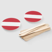 Oostenrijkse vlag handwaaier (Niet-gemonteerd)