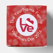 Oostenrijkse Vlag Hart Rood LIEFDE Bedankdoosjes (Bovenkant)