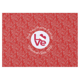 Oostenrijkse Vlag Hart Rood LIEFDE Tafelkleed