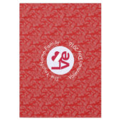 Oostenrijkse Vlag Hart Rood LIEFDE Tafelkleed (Voorkant)