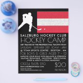 Oostenrijkse vlag, Hockey Player, Camp Adverteren Flyer (Enkel)