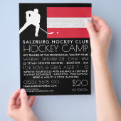 Oostenrijkse vlag, Hockey Player, Camp Adverteren Flyer (Hand)