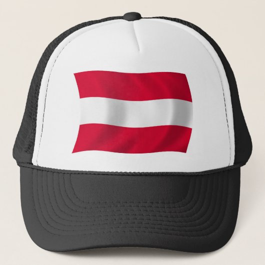 Oostenrijkse vlag hoed trucker pet (Voorkant)