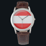 Oostenrijkse vlag horloge<br><div class="desc">Vlag van Oostenrijk</div>