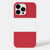 Oostenrijkse vlag iPhone hoesje (Achterkant)