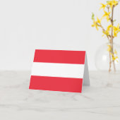 Oostenrijkse vlag kaart (Gele Bloem)