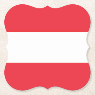 Oostenrijkse vlag kartonnen onderzetters