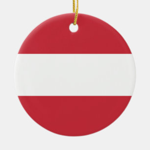 Oostenrijkse vlag keramisch ornament