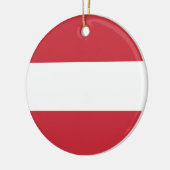 Oostenrijkse vlag keramisch ornament (Links)