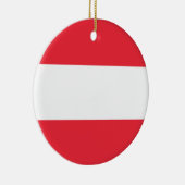 Oostenrijkse vlag keramisch ornament (Rechts)