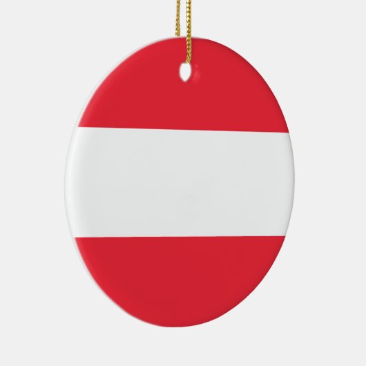 Oostenrijkse vlag keramisch ornament (Rechts)