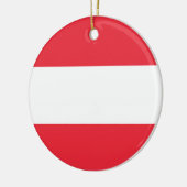 Oostenrijkse vlag keramisch ornament (Links)