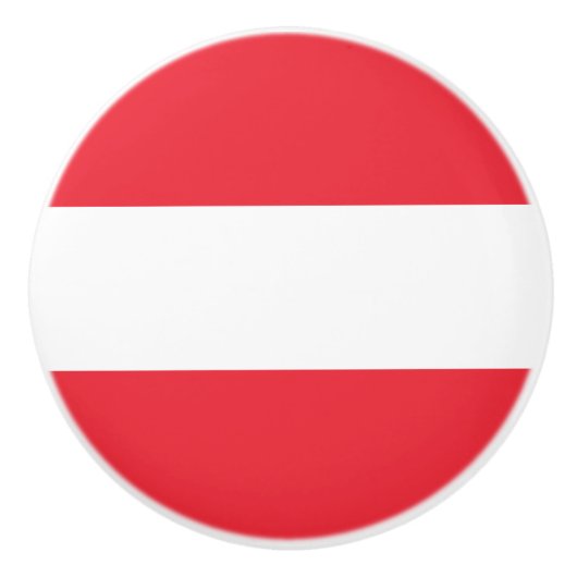 Oostenrijkse vlag keramische knop (Voorkant)