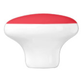 Oostenrijkse vlag keramische knop (Zijkant)