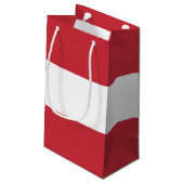 Oostenrijkse vlag klein cadeauzakje (Achterkant Gekanteld)