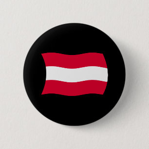 Oostenrijkse Vlag Knop Ronde Button 5,7 Cm