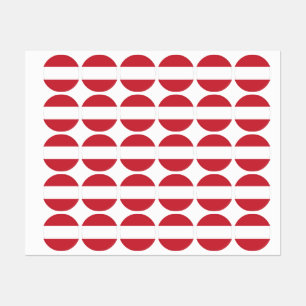 Oostenrijkse vlag labels