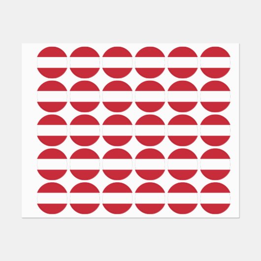 Oostenrijkse vlag labels (Vel)