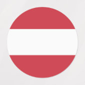 Oostenrijkse vlag labels (Design 2)