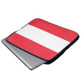 Oostenrijkse vlag laptop sleeve (Voorkant onderkant)