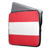 Oostenrijkse vlag laptop sleeve (Voorkant Links)