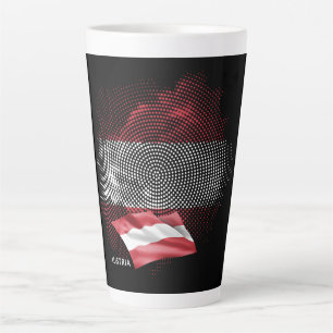 Oostenrijkse vlag latte mok