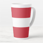 Oostenrijkse vlag latte mok (Rechterhoek)