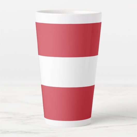 Oostenrijkse vlag latte mok (Voorkant)