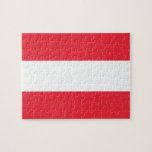 Oostenrijkse vlag legpuzzel<br><div class="desc">Oostenrijkse vlag</div>