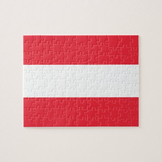 Oostenrijkse vlag legpuzzel (Horizontaal)