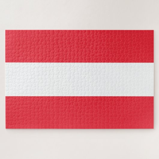 Oostenrijkse vlag legpuzzel (Horizontaal)
